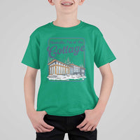 Mentally I'm at the Cottage T Shirt For Kid Funny Hockey Romance