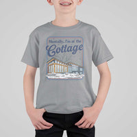 Mentally I'm at the Cottage T Shirt For Kid Funny Hockey Romance