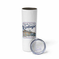 Mentally I'm at the Cottage Skinny Tumbler Funny Hockey Romance