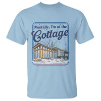 Mentally I'm at the Cottage T Shirt Funny Hockey Romance