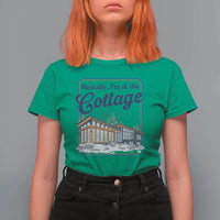 Mentally I'm at the Cottage T Shirt For Women Funny Hockey Romance