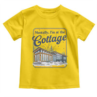 Mentally I'm at the Cottage Toddler T Shirt Funny Hockey Romance