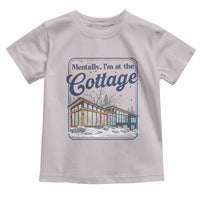 Mentally I'm at the Cottage Toddler T Shirt Funny Hockey Romance