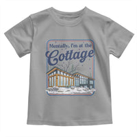Mentally I'm at the Cottage Toddler T Shirt Funny Hockey Romance