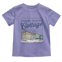 Mentally I'm at the Cottage Toddler T Shirt Funny Hockey Romance