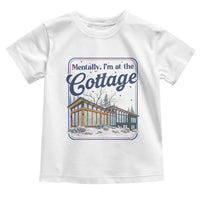 Mentally I'm at the Cottage Toddler T Shirt Funny Hockey Romance