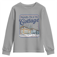 Mentally I'm at the Cottage Youth Sweatshirt Funny Hockey Romance