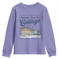 Mentally I'm at the Cottage Youth Sweatshirt Funny Hockey Romance