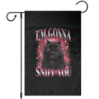 I'm Gonna Sniff You Garden Flag Funny Black Cat Meme