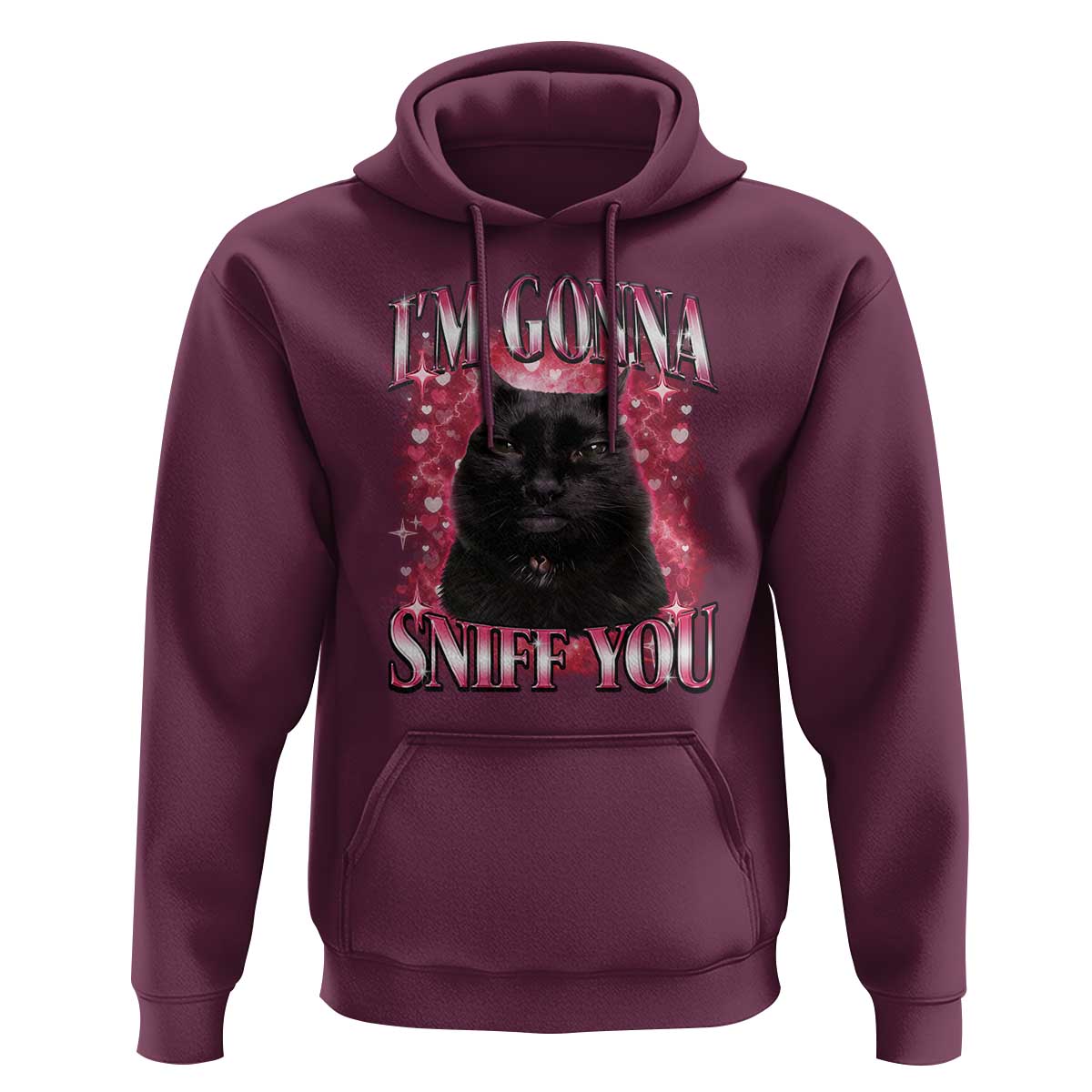 I'm Gonna Sniff You Hoodie Funny Black Cat Meme