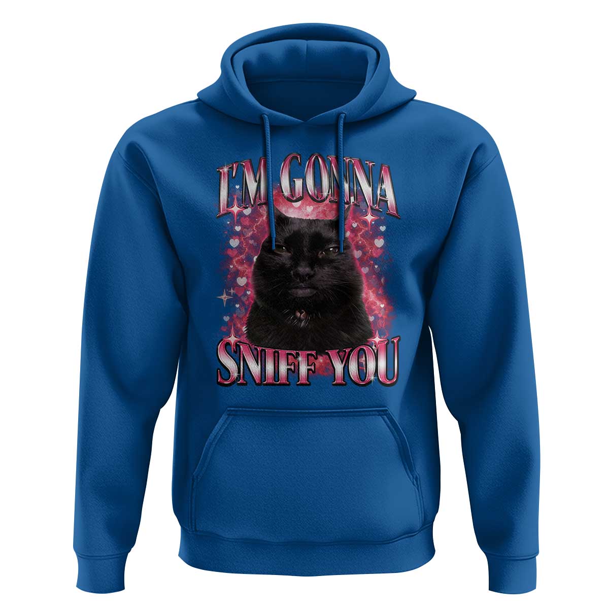 I'm Gonna Sniff You Hoodie Funny Black Cat Meme
