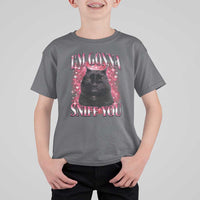 I'm Gonna Sniff You T Shirt For Kid Funny Black Cat Meme