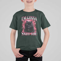 I'm Gonna Sniff You T Shirt For Kid Funny Black Cat Meme