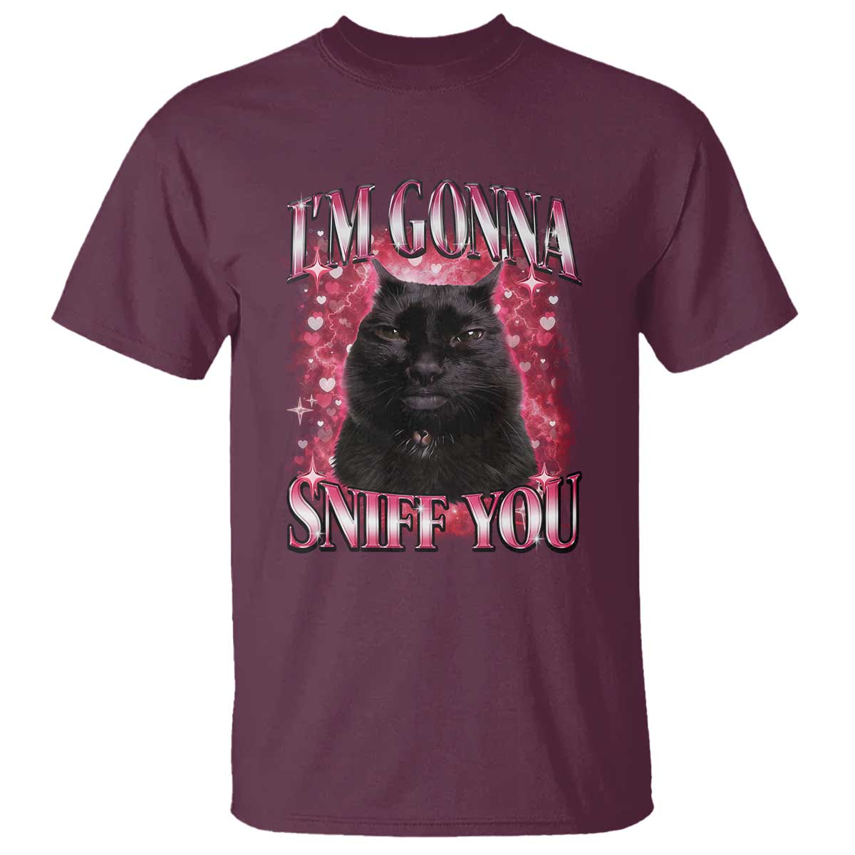 I'm Gonna Sniff You T Shirt Funny Black Cat Meme