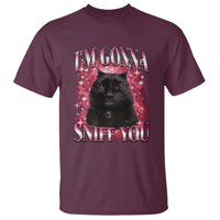 I'm Gonna Sniff You T Shirt Funny Black Cat Meme