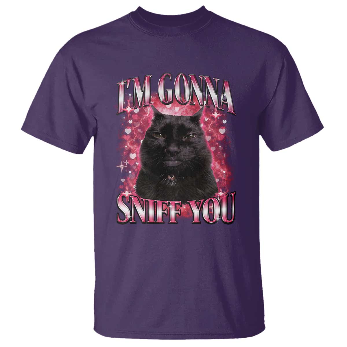 I'm Gonna Sniff You T Shirt Funny Black Cat Meme