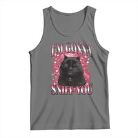 I'm Gonna Sniff You Tank Top Funny Black Cat Meme