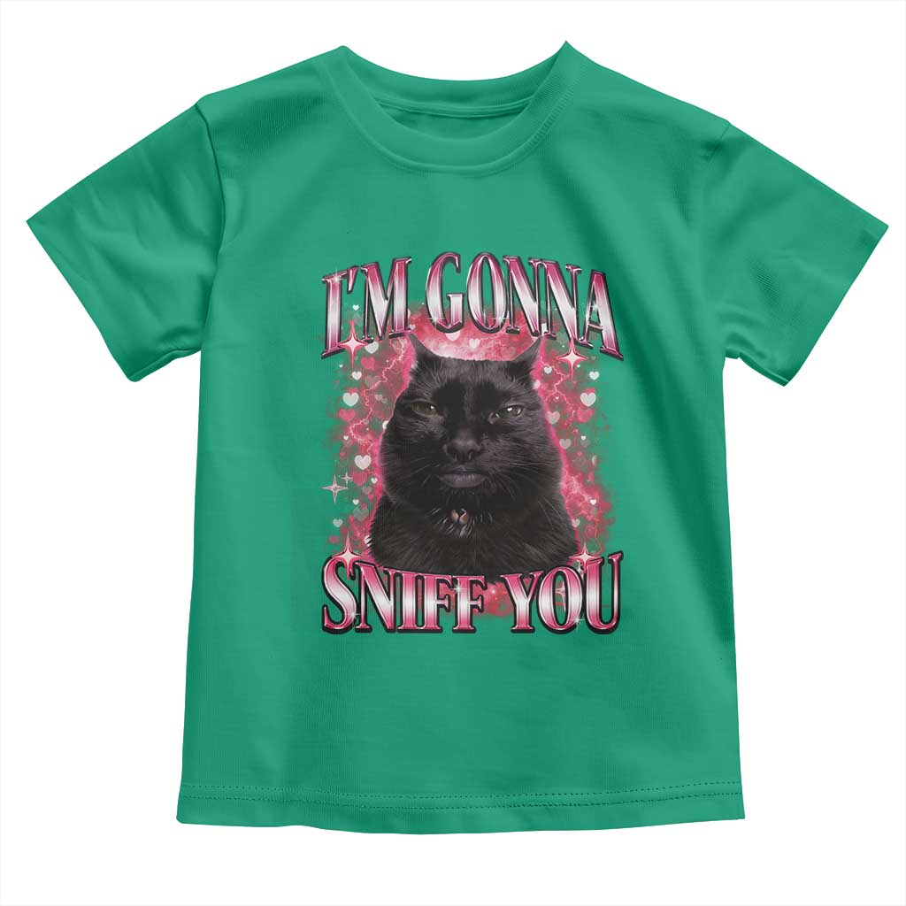 I'm Gonna Sniff You Toddler T Shirt Funny Black Cat Meme