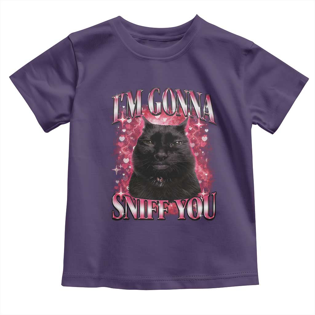 I'm Gonna Sniff You Toddler T Shirt Funny Black Cat Meme