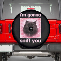 I'm Gonna Sniff You Spare Tire Cover Funny Black Cat Brainrot Meme