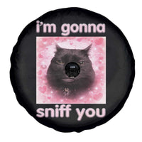 I'm Gonna Sniff You Spare Tire Cover Funny Black Cat Brainrot Meme