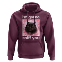 I'm Gonna Sniff You Hoodie Funny Black Cat Brainrot Meme
