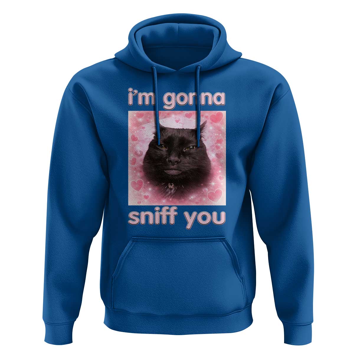 I'm Gonna Sniff You Hoodie Funny Black Cat Brainrot Meme
