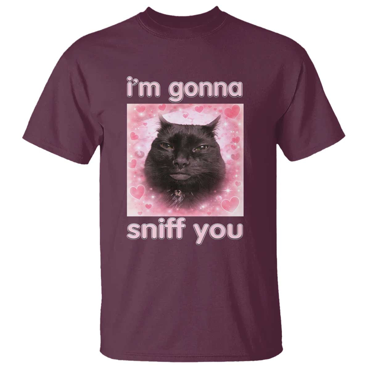 I'm Gonna Sniff You T Shirt Funny Black Cat Brainrot Meme