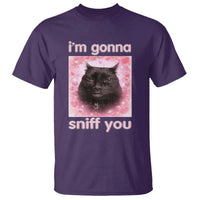 I'm Gonna Sniff You T Shirt Funny Black Cat Brainrot Meme