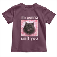 I'm Gonna Sniff You Toddler T Shirt Funny Black Cat Brainrot Meme