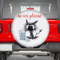 No Ice Please Spare Tire Cover Funny Black Cat Sarcastic Abolish ICE Meme