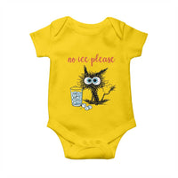 No Ice Please Baby Onesie Funny Black Cat Sarcastic Abolish ICE Meme