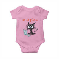 No Ice Please Baby Onesie Funny Black Cat Sarcastic Abolish ICE Meme