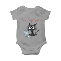 No Ice Please Baby Onesie Funny Black Cat Sarcastic Abolish ICE Meme