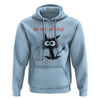 No Ice Please Hoodie Funny Black Cat Sarcastic Abolish ICE Meme