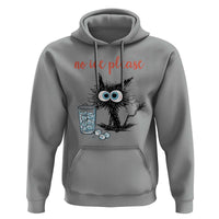 No Ice Please Hoodie Funny Black Cat Sarcastic Abolish ICE Meme