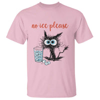 No Ice Please T Shirt Funny Black Cat Sarcastic Abolish ICE Meme