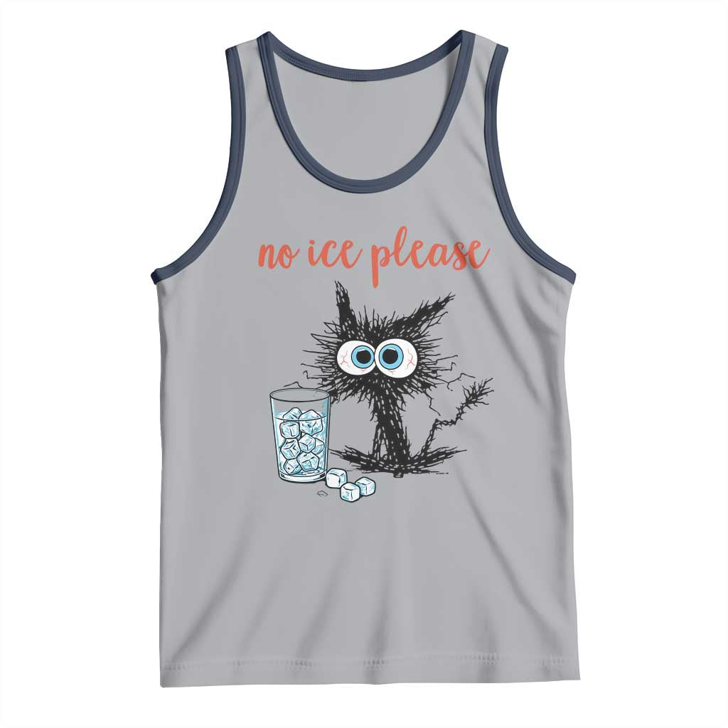 No Ice Please Tank Top Funny Black Cat Sarcastic Abolish ICE Meme