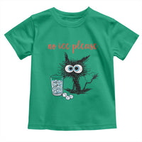 No Ice Please Toddler T Shirt Funny Black Cat Sarcastic Abolish ICE Meme
