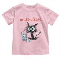 No Ice Please Toddler T Shirt Funny Black Cat Sarcastic Abolish ICE Meme