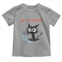 No Ice Please Toddler T Shirt Funny Black Cat Sarcastic Abolish ICE Meme