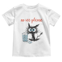No Ice Please Toddler T Shirt Funny Black Cat Sarcastic Abolish ICE Meme
