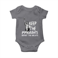 Keep The Immigrants Deport The Racists Baby Onesie Statue Of Liberty Anti Racism