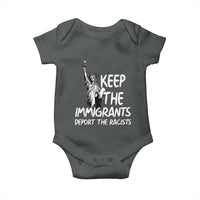 Keep The Immigrants Deport The Racists Baby Onesie Statue Of Liberty Anti Racism