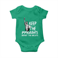 Keep The Immigrants Deport The Racists Baby Onesie Statue Of Liberty Anti Racism