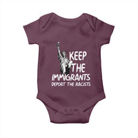 Keep The Immigrants Deport The Racists Baby Onesie Statue Of Liberty Anti Racism