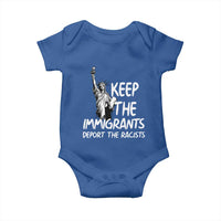Keep The Immigrants Deport The Racists Baby Onesie Statue Of Liberty Anti Racism