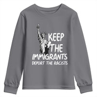 Keep The Immigrants Deport The Racists Youth Sweatshirt Statue Of Liberty Anti Racism