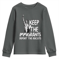 Keep The Immigrants Deport The Racists Youth Sweatshirt Statue Of Liberty Anti Racism