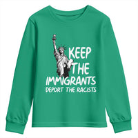 Keep The Immigrants Deport The Racists Youth Sweatshirt Statue Of Liberty Anti Racism